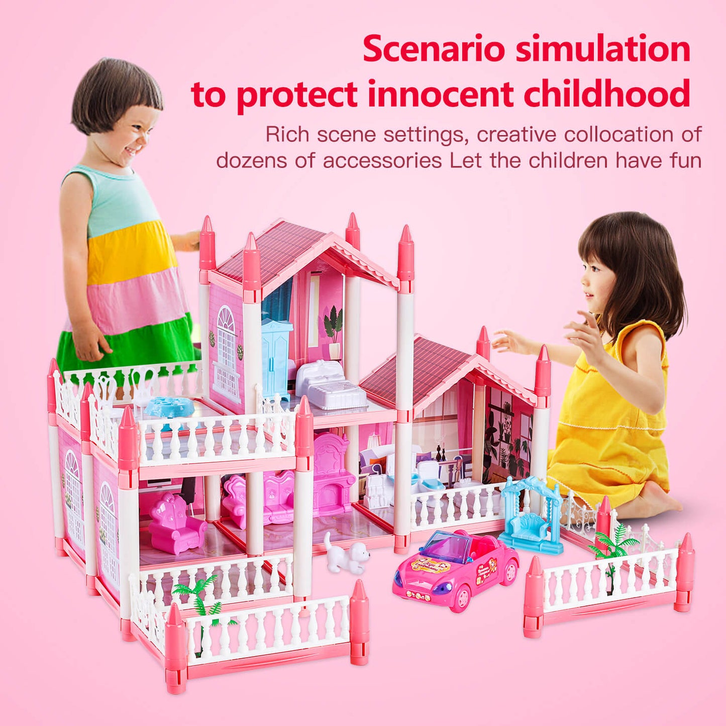 Dollhouse Pretend Play Set