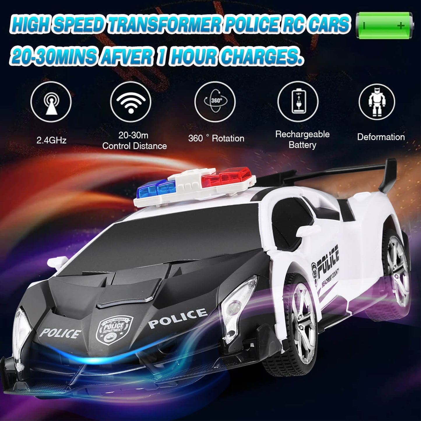 Transform Remote Control Car Robot