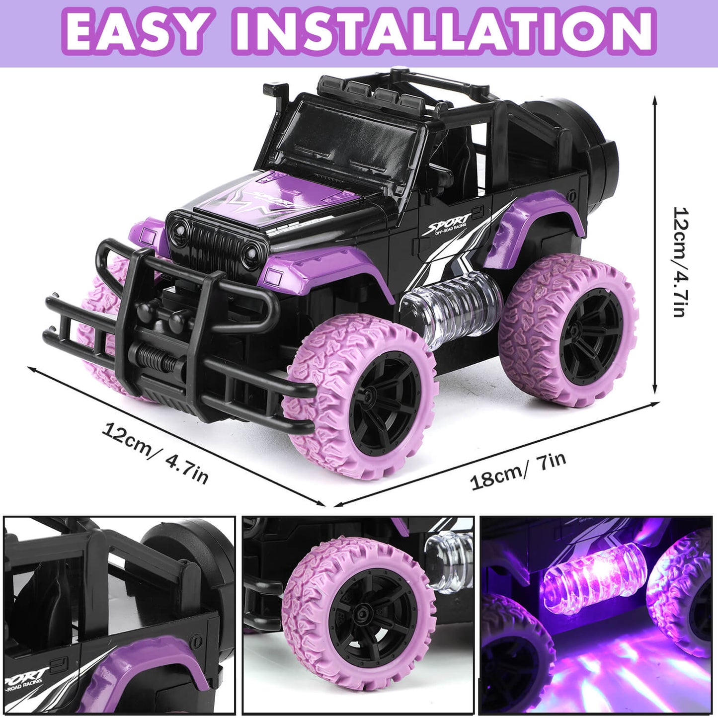 Purple Remote Control Car
