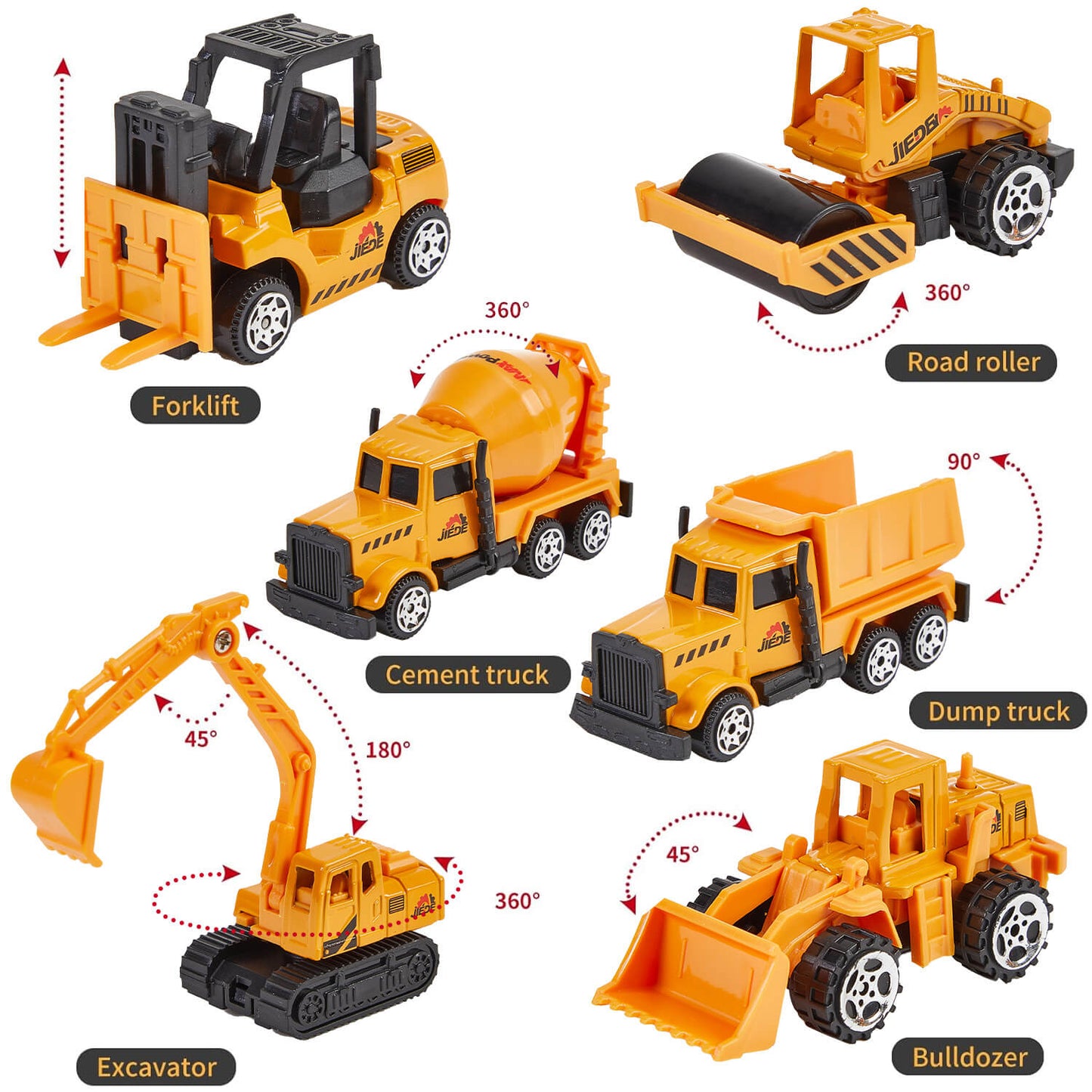 Construction Vehicles Toy Playset