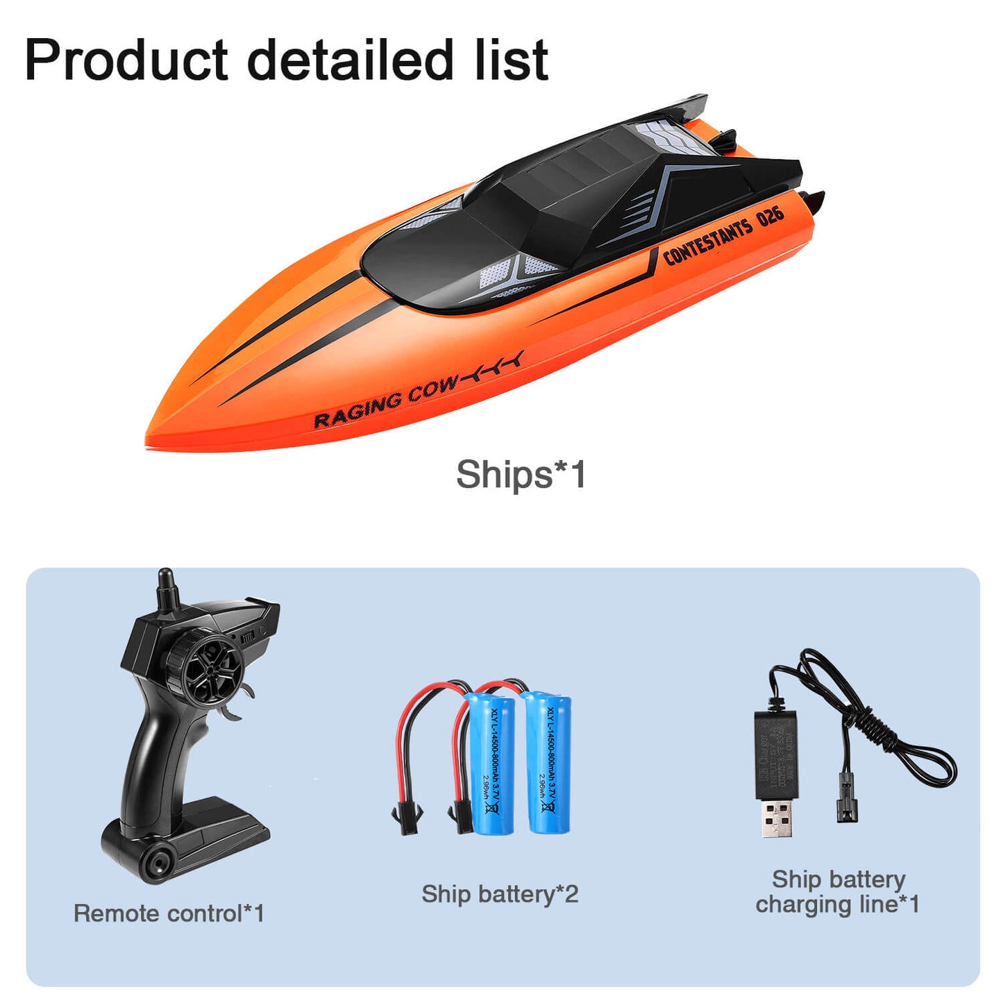 Orange RC Boat