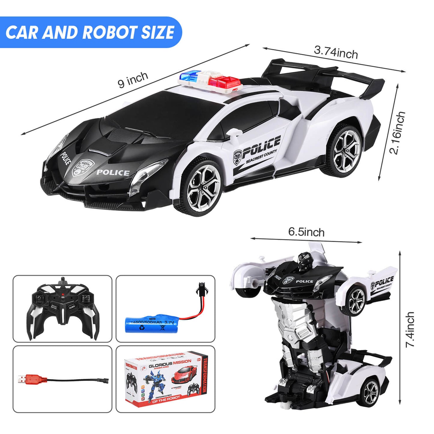 Transform Remote Control Car Robot