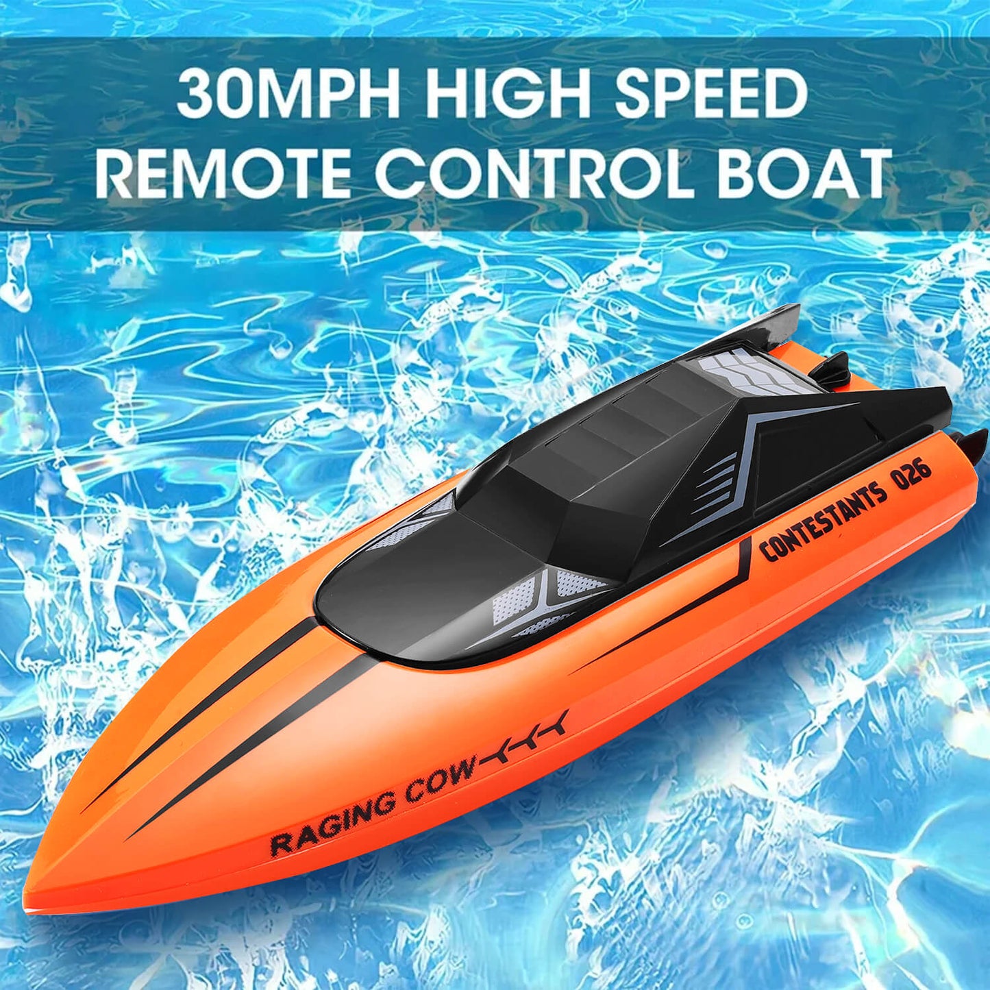 Orange RC Boat
