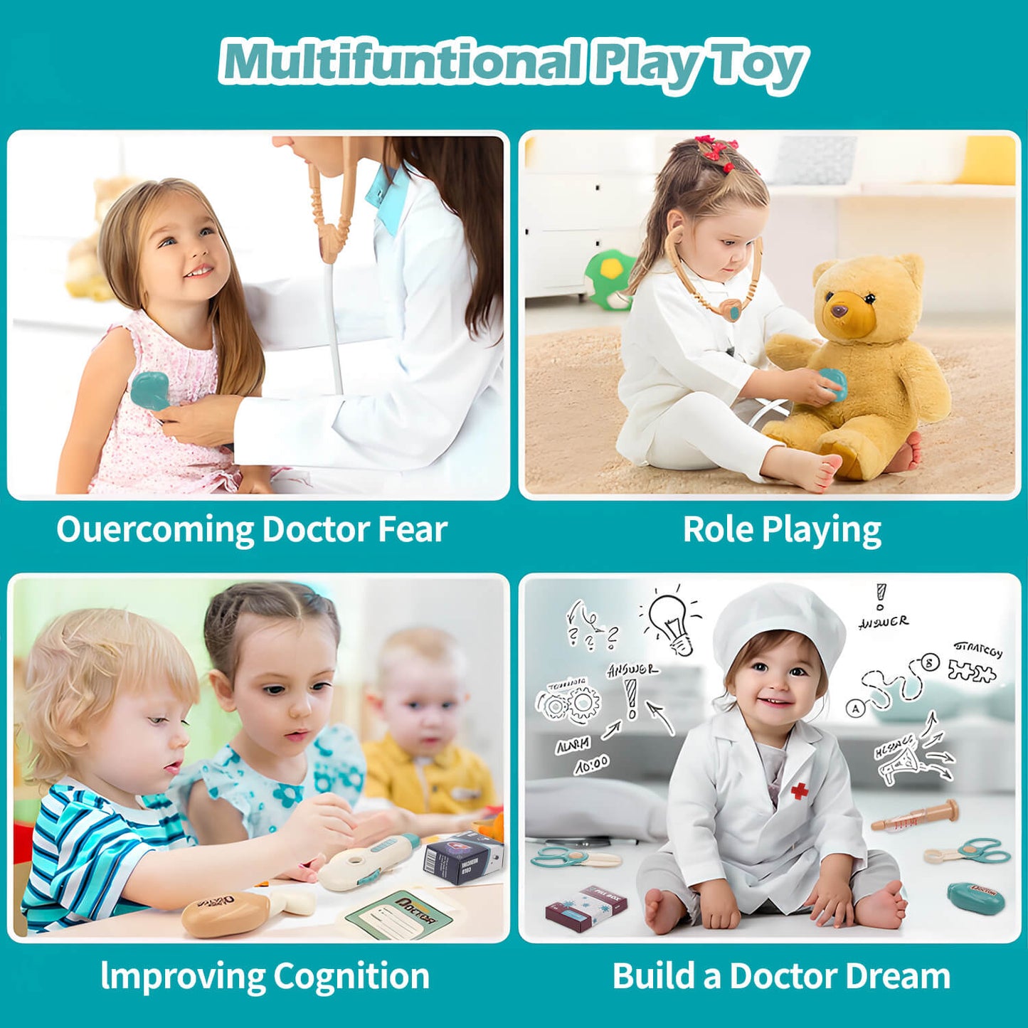 28PCS Doctor Kit for Kids