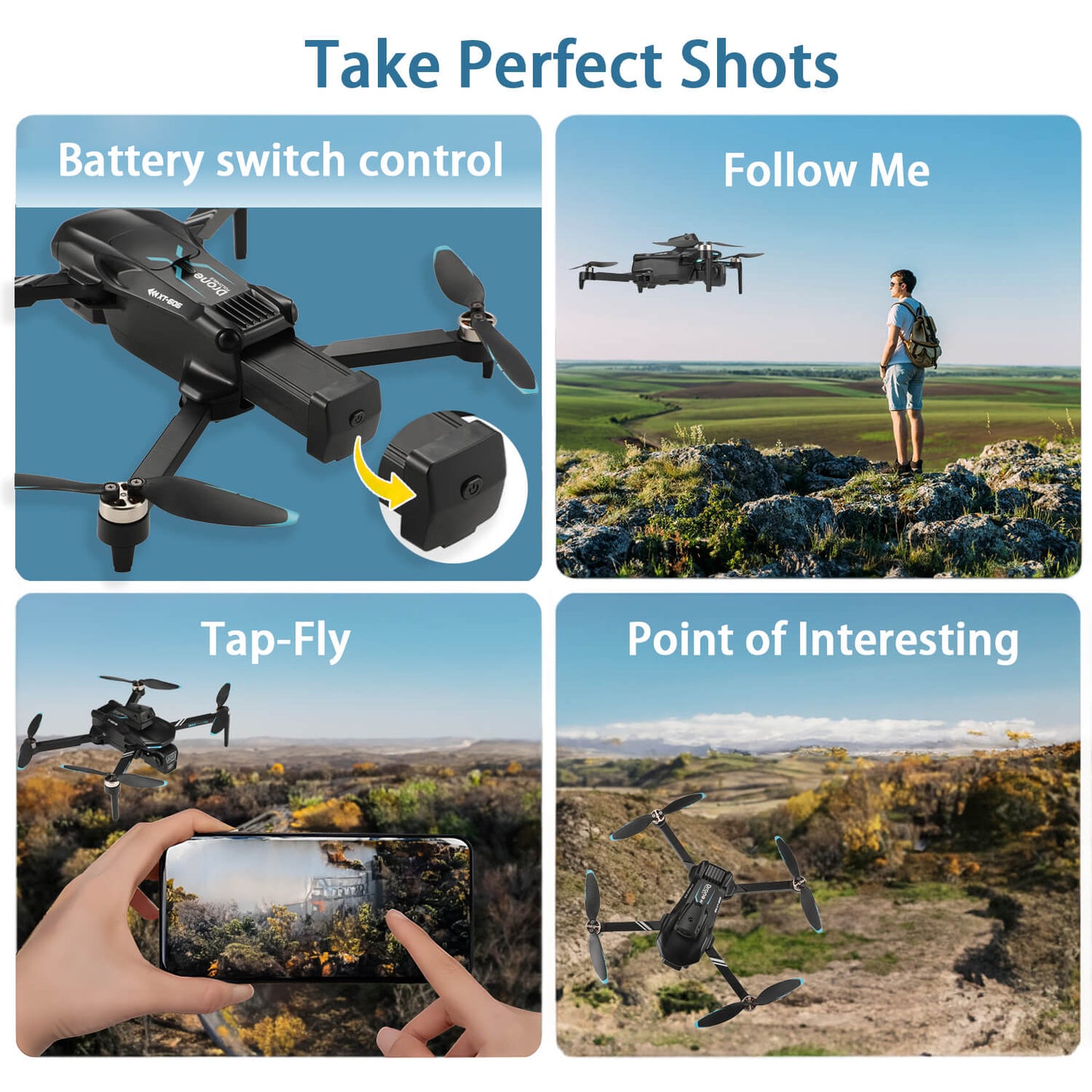 XT606 Drone with 6K Camera