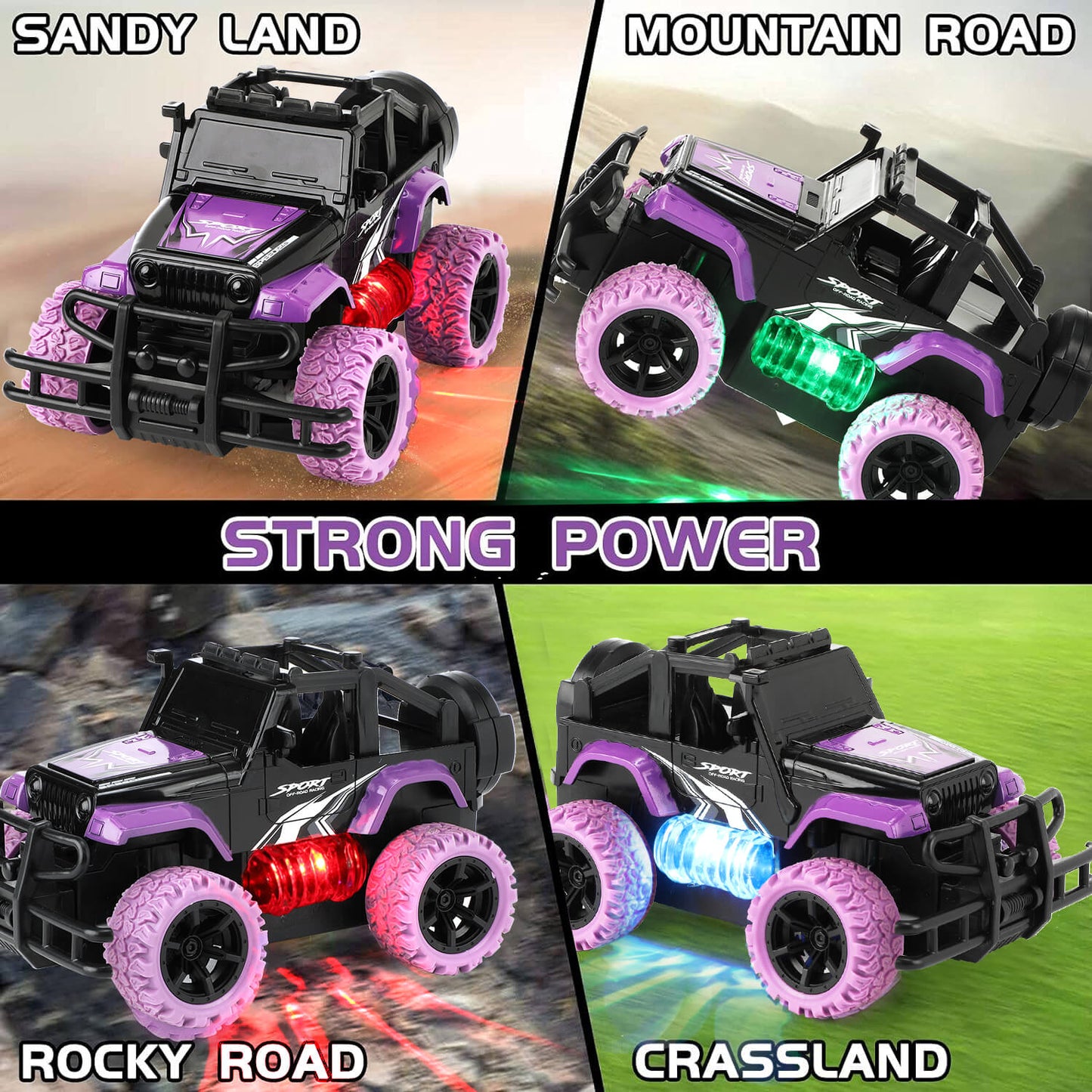 Purple Remote Control Car