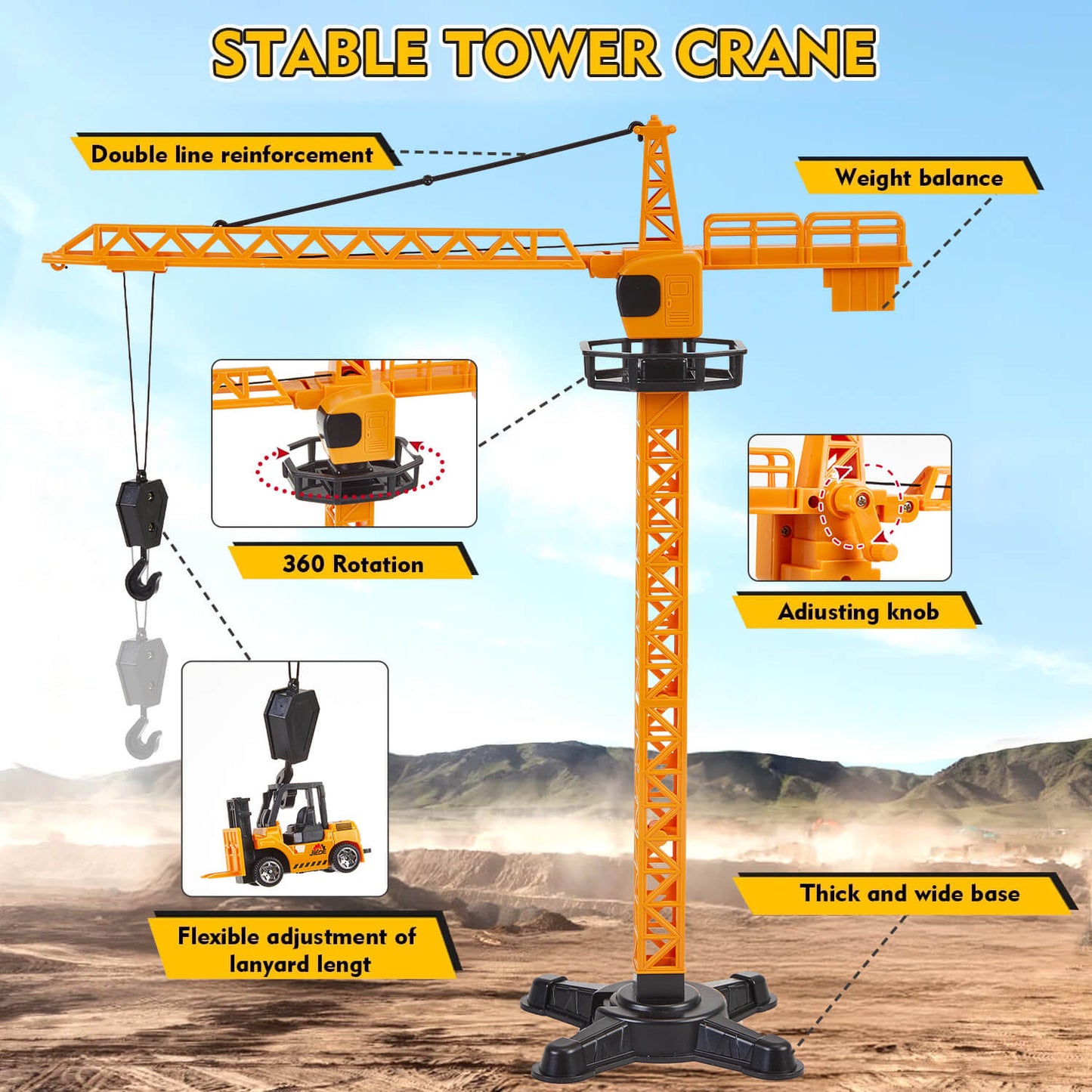 Construction Vehicles Toy Playset