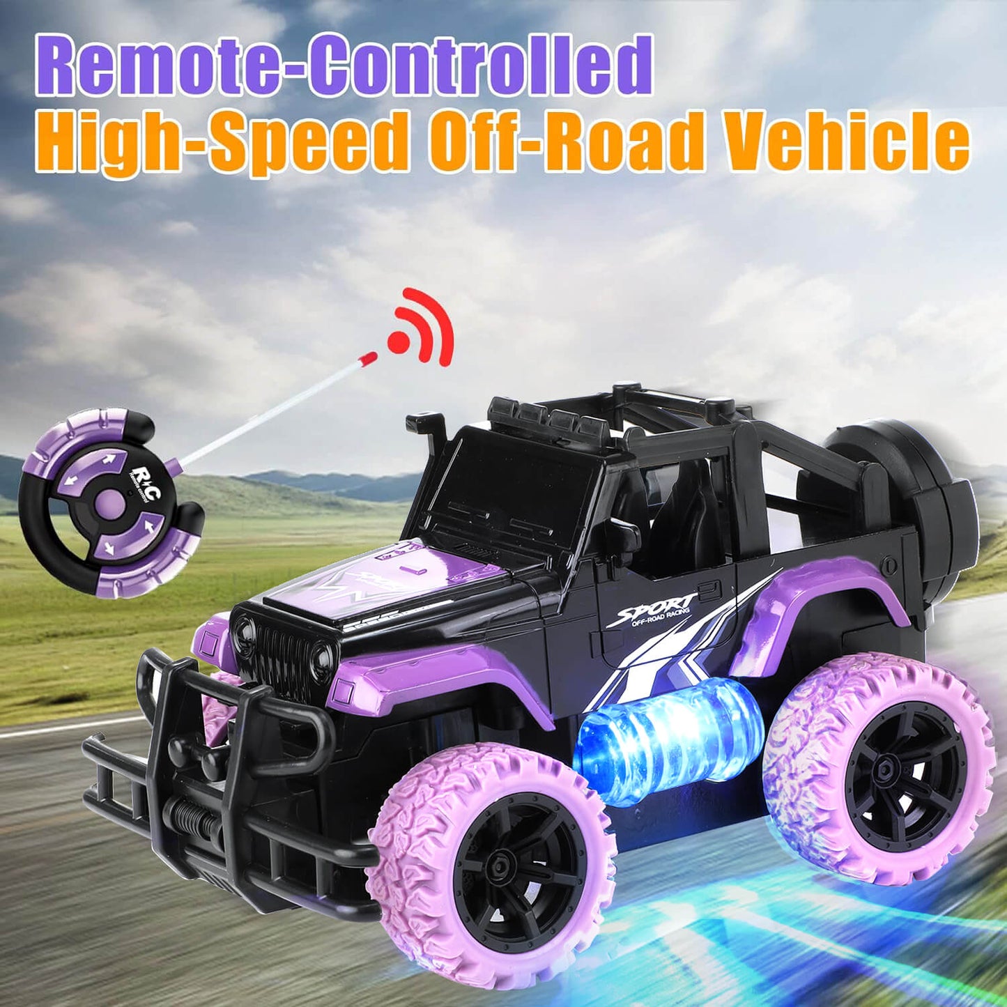 Purple Remote Control Car