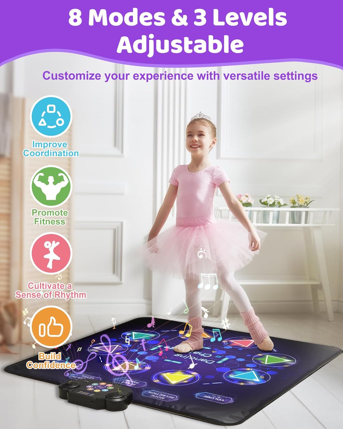Dance Mat for Kids 8-Button