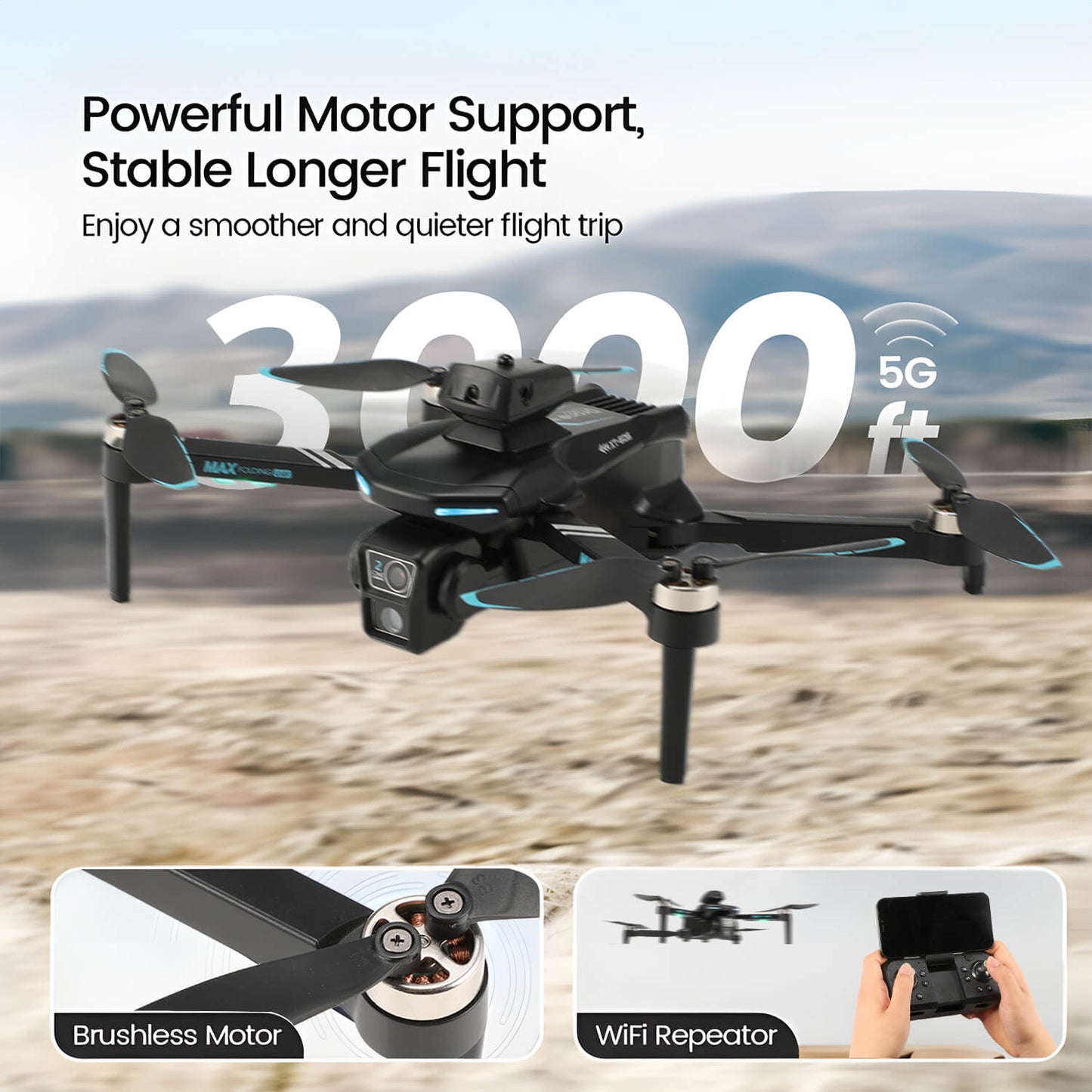 XT606 Drone with 6K Camera