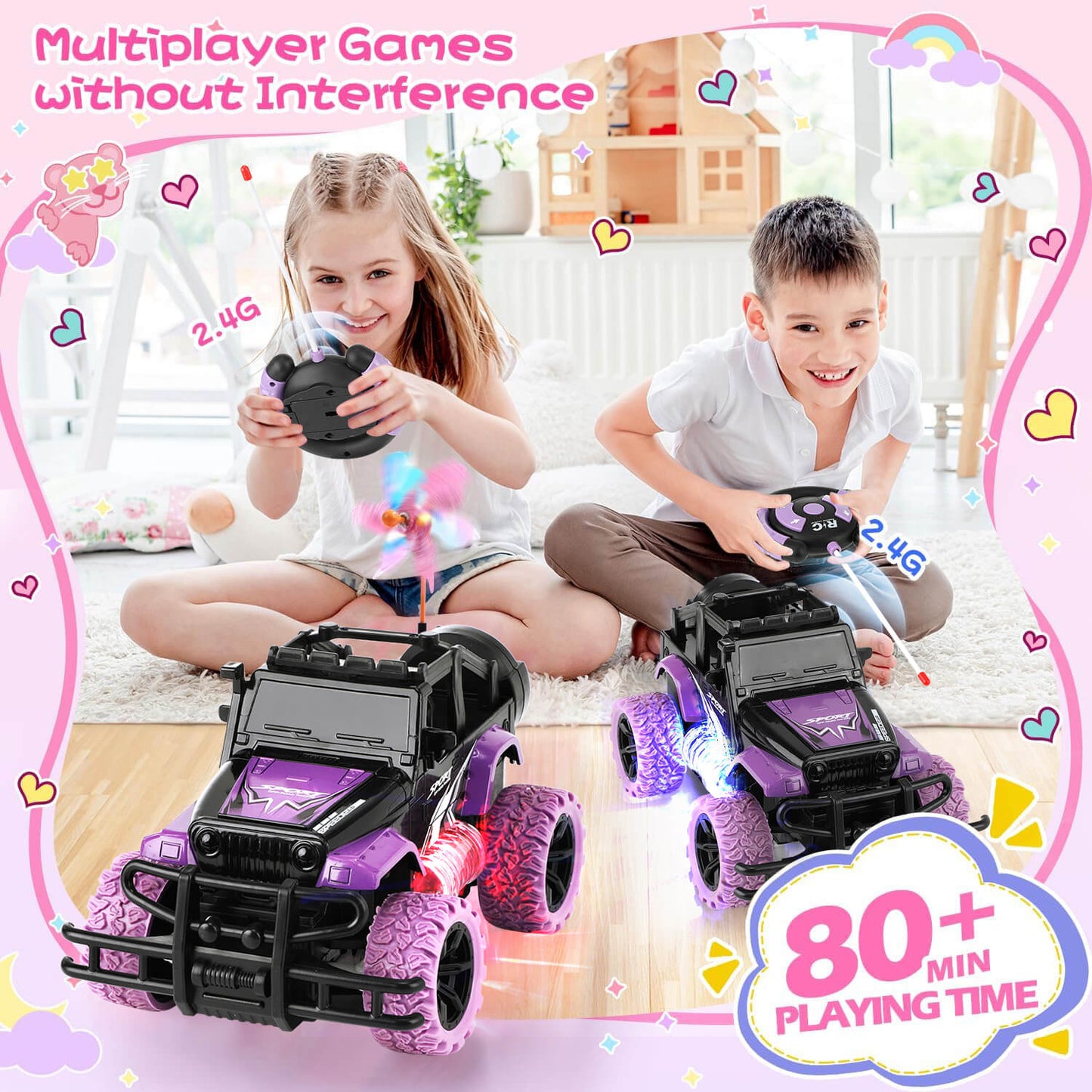 Purple Remote Control Car