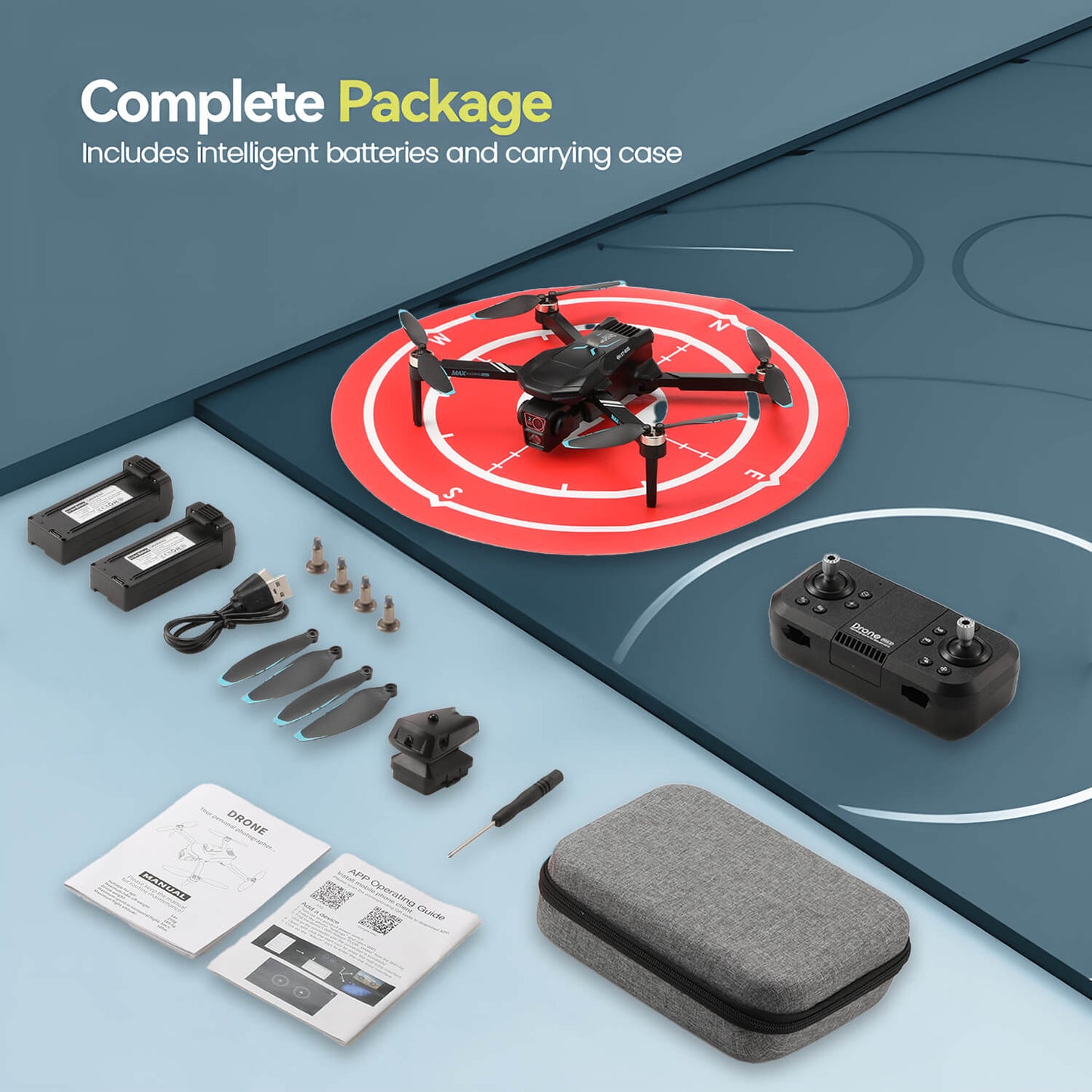 XT606 Drone with 6K Camera