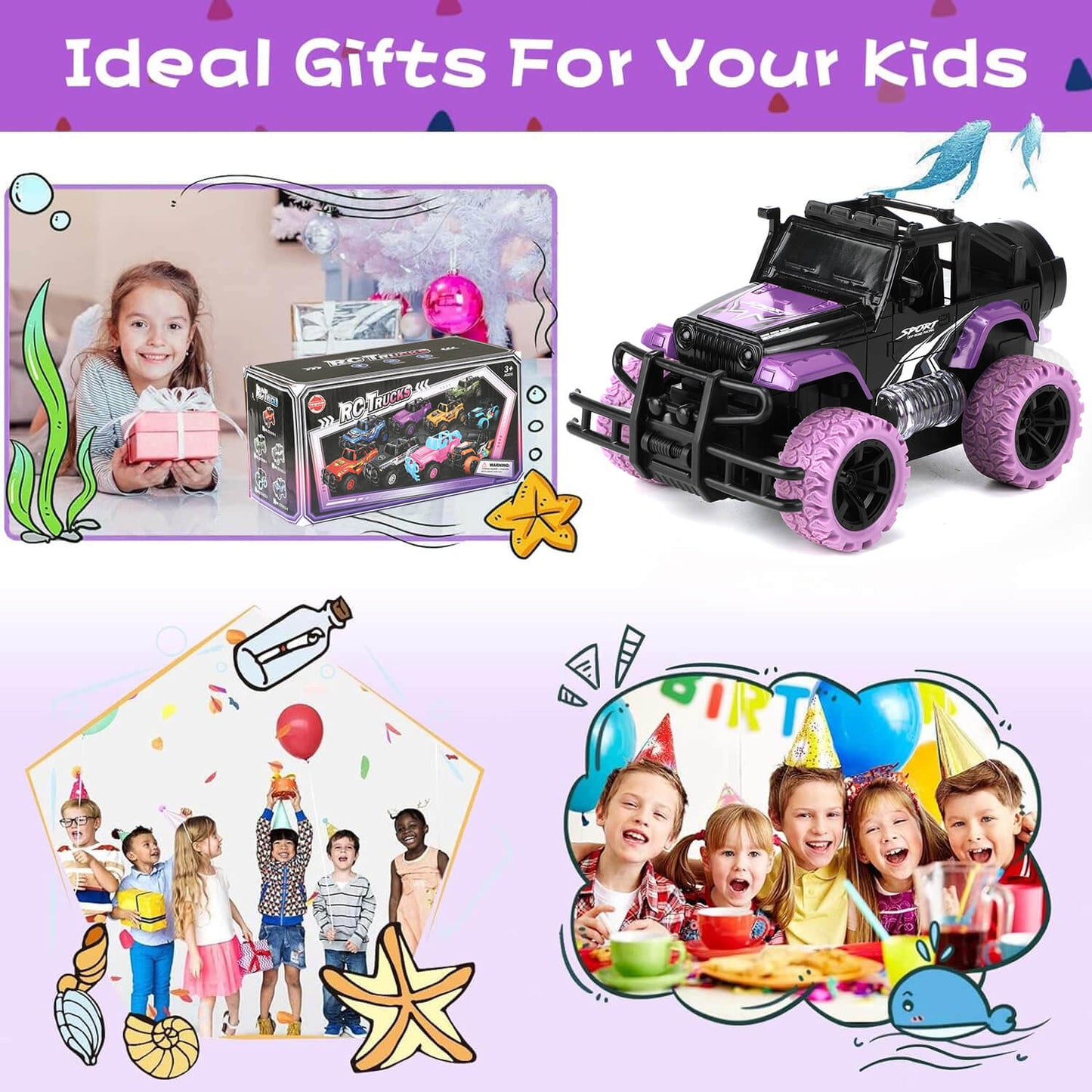 Purple Remote Control Car