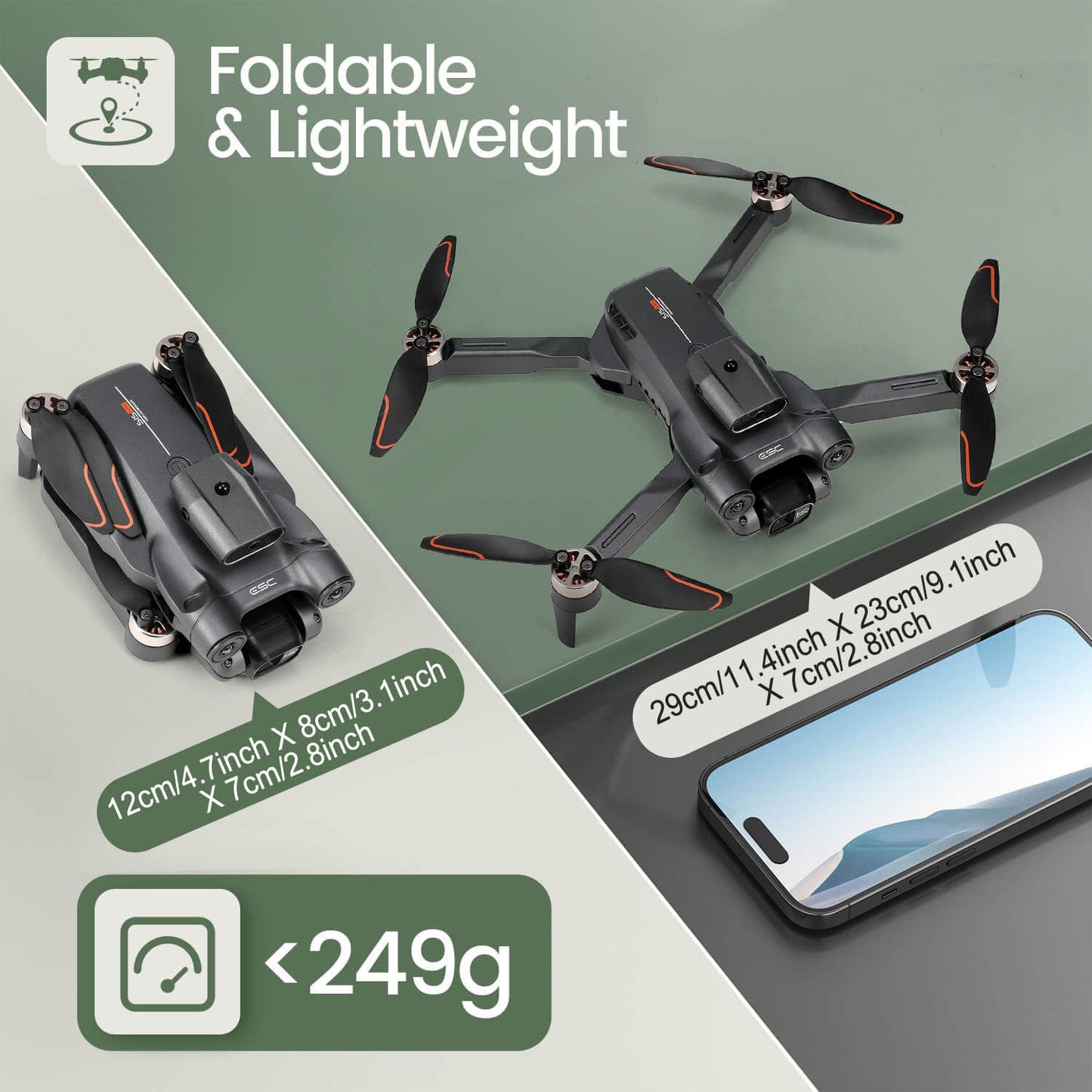 S1S RC Drone with 4K HD Camera