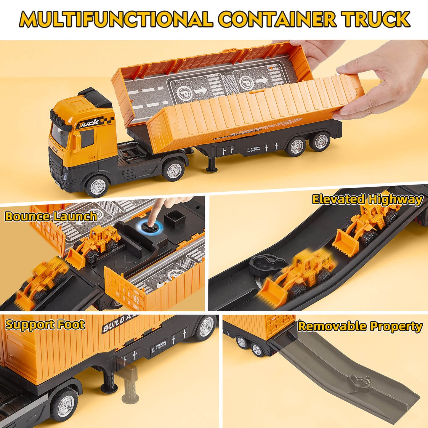 Construction Vehicles Toy Playset