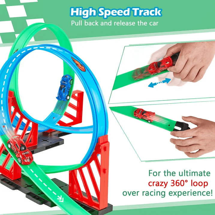 360° Loop Raceway Race Track Set
