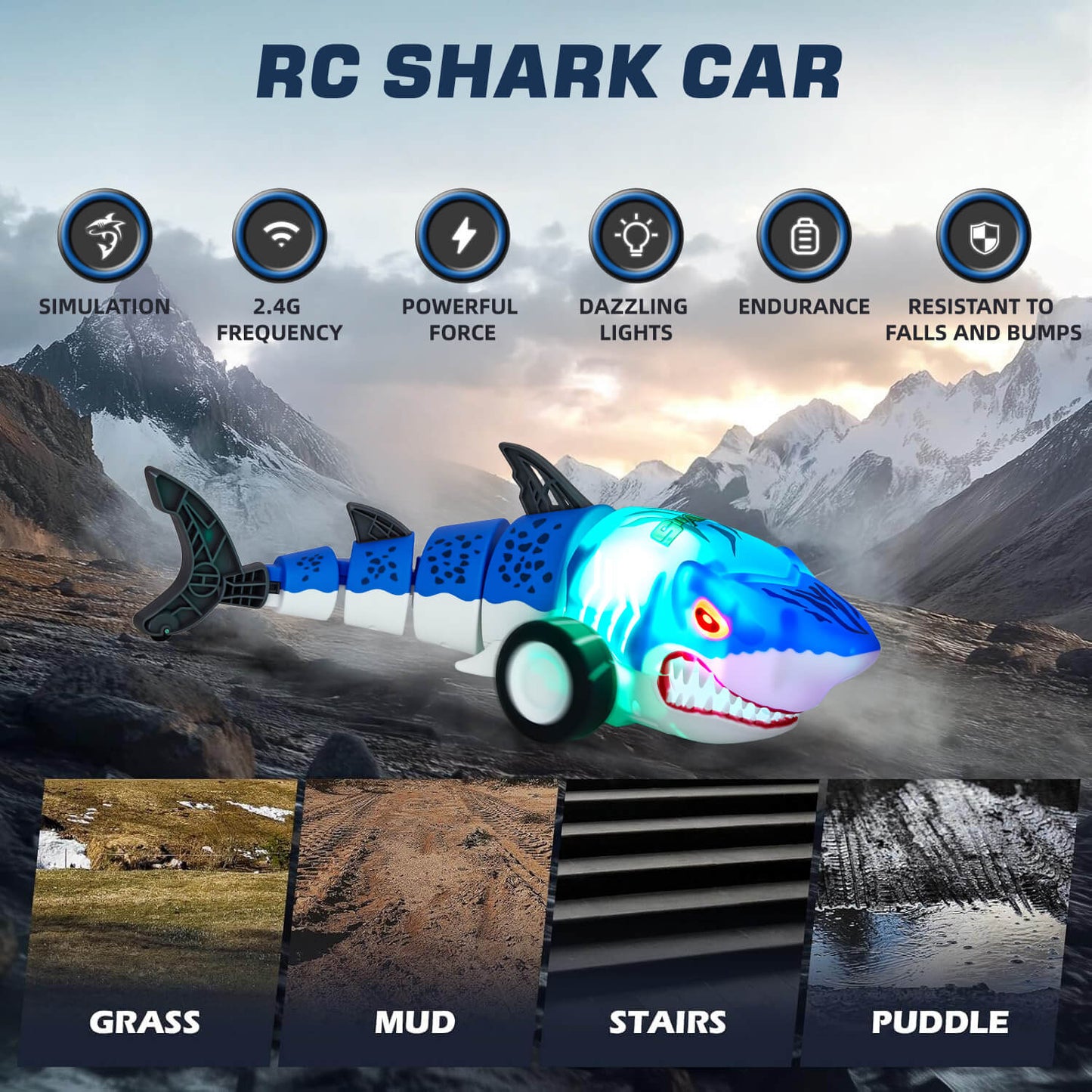 Remote Control Shark Car Toy