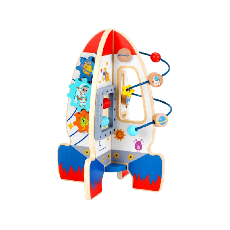 Gleamkid 6-in-1 Montessori activity rocket