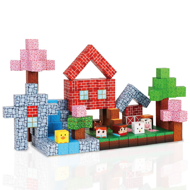 111 PCS Ranch Magnetic Blocks Set