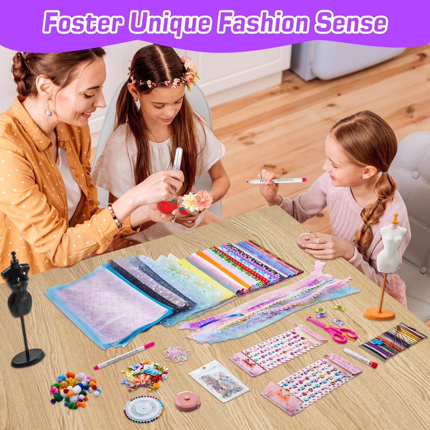DIY Fashion Designer Kit fostering unique fashion sense in girls