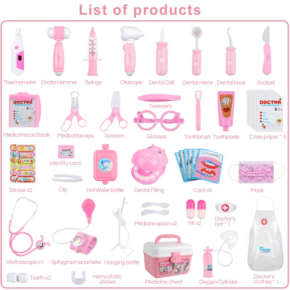 46PCS Pretend Medical Toy Set