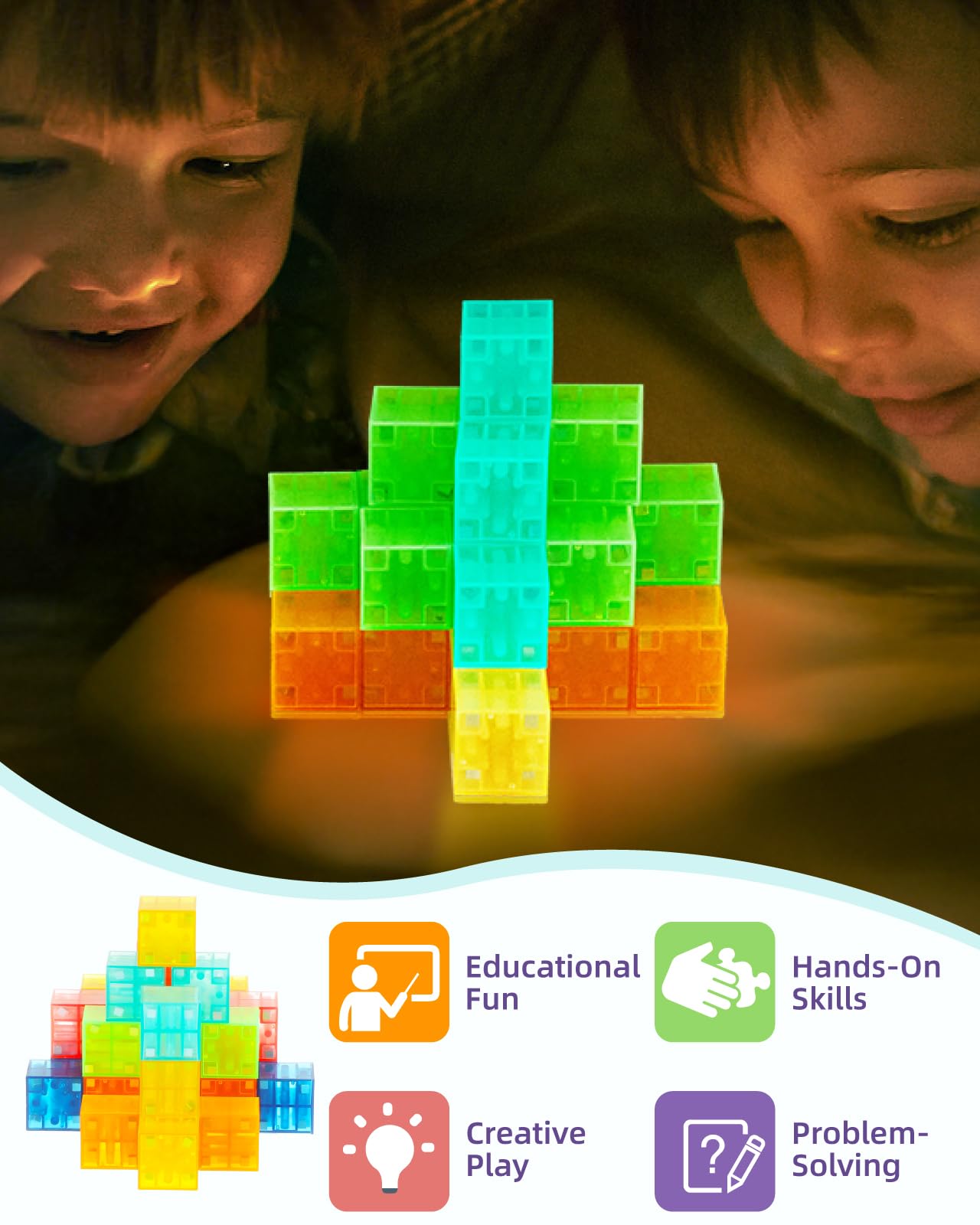 54PCS Magnetic Blocks Set
