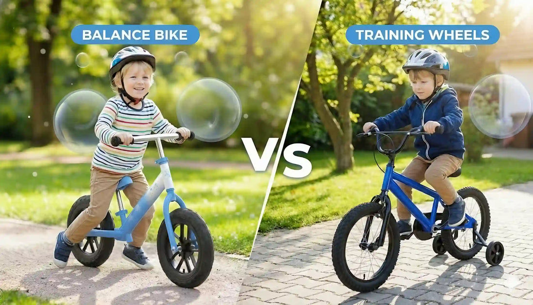 Balance Bike vs Training Wheels: What’s Best for 2–3 Year Old Beginners? (2025 Parent Guide)