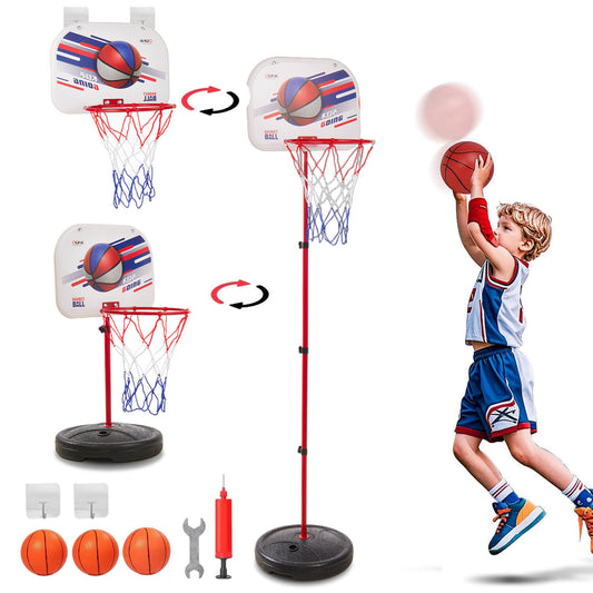 Adjustable Height Kids Basketball Hoop