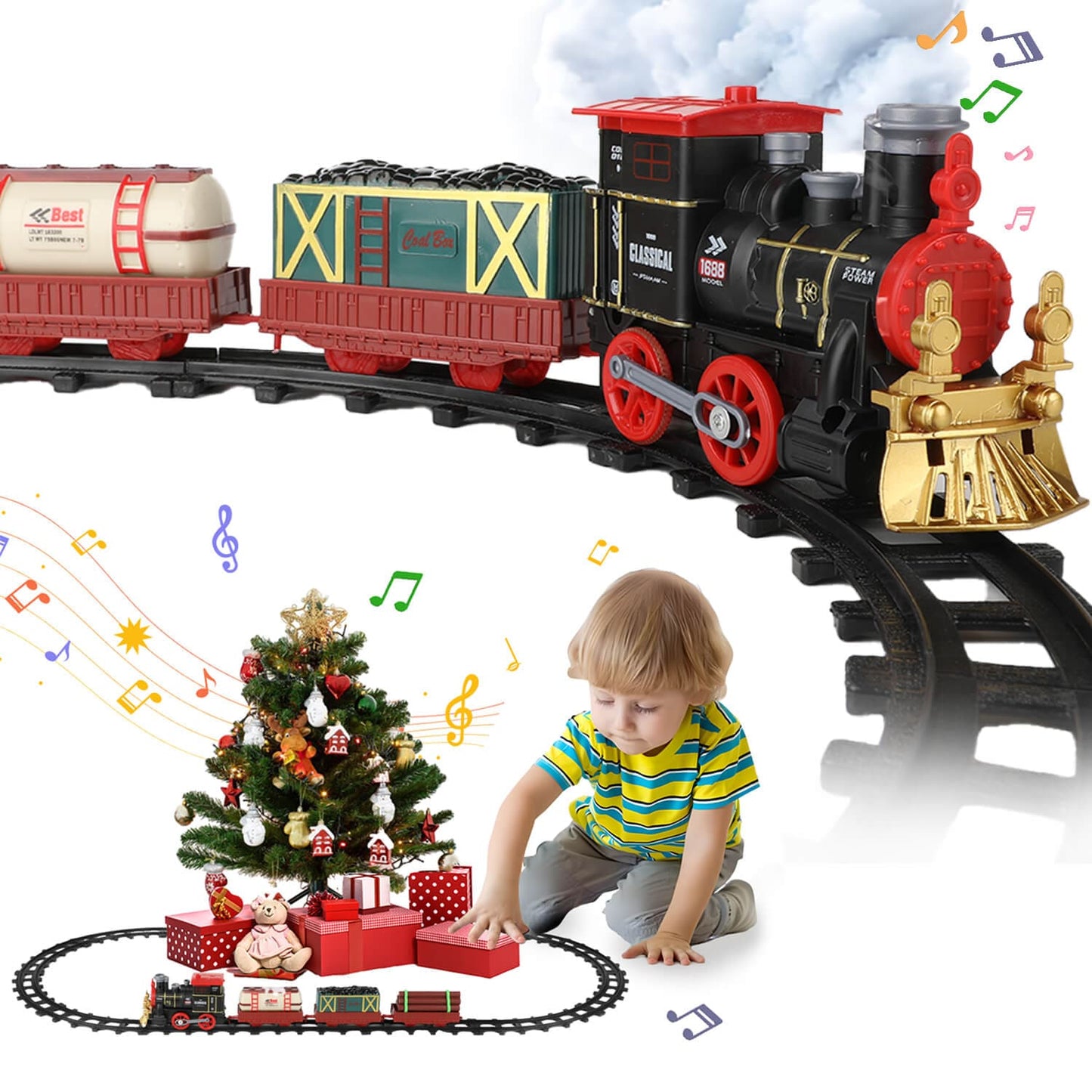 Electric Train Set for Kids