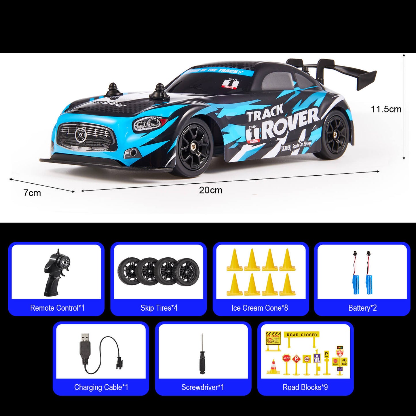 1:24 Scale Remote Control Drift Cars