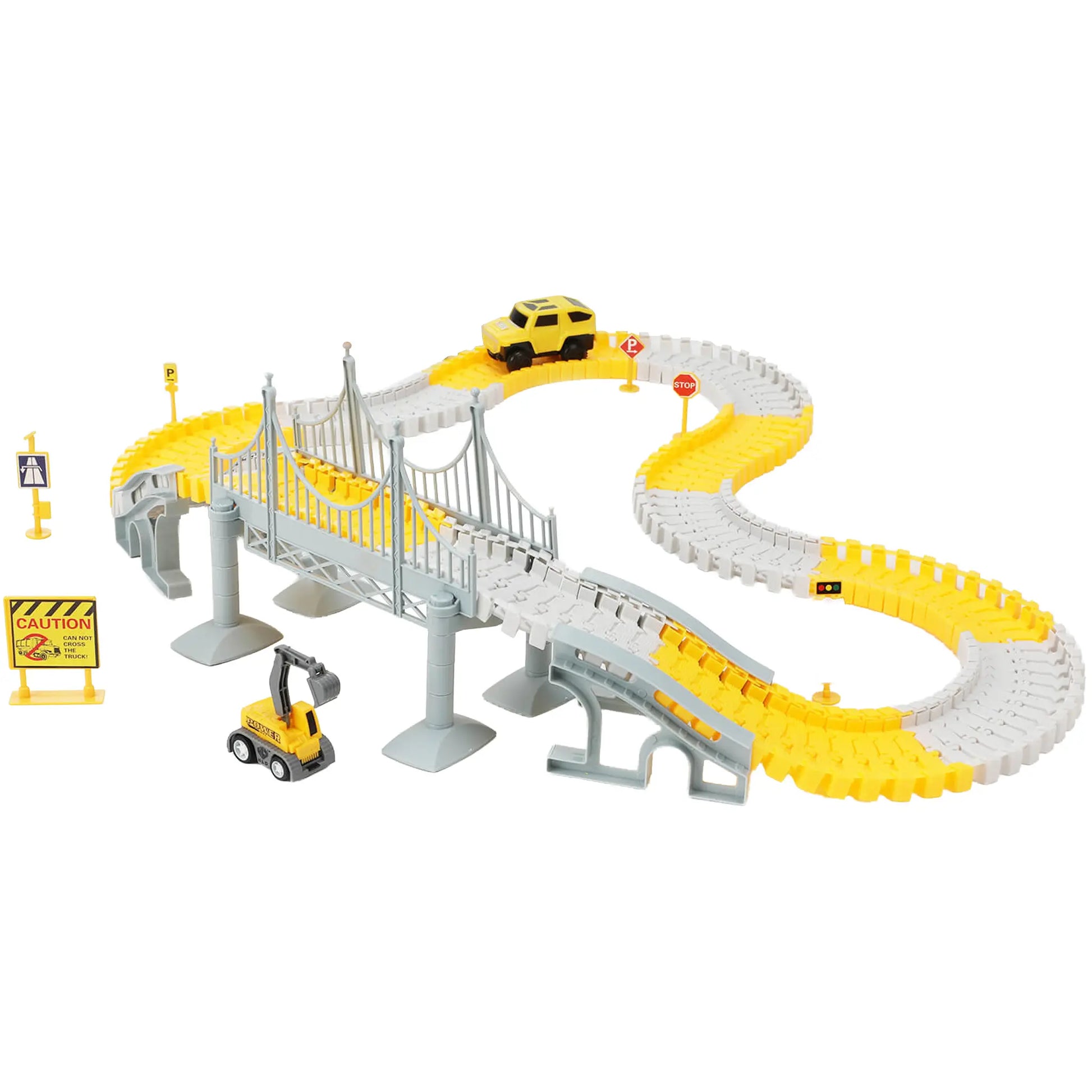 180PCS Construction Toys Race Track Set