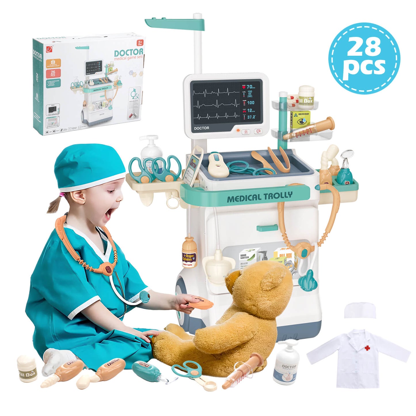 28PCS Doctor Kit for Kids