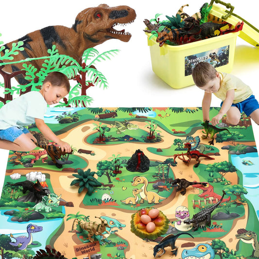 43PCS Dinosaur Toys Play Set