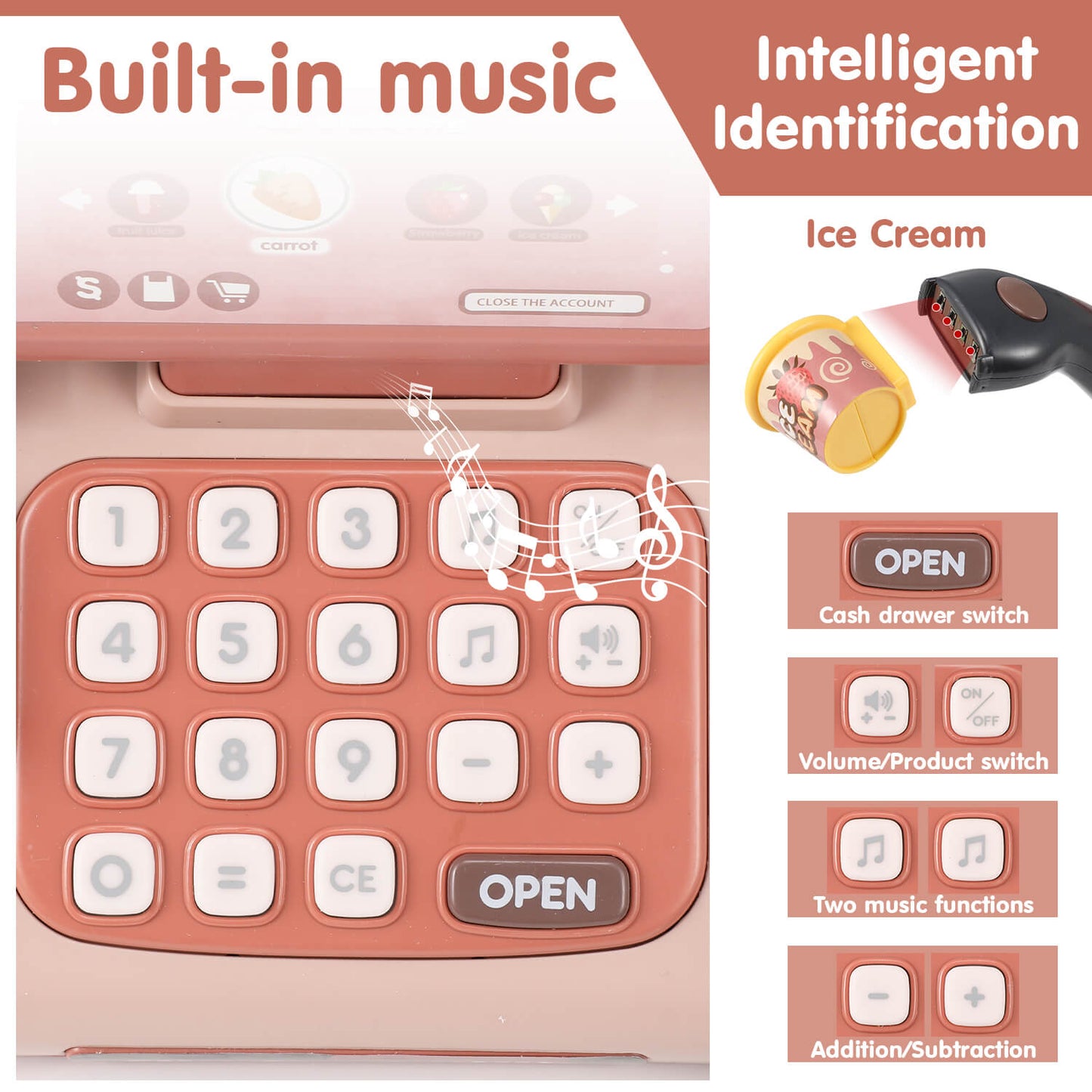 Pink Cash Register Toy