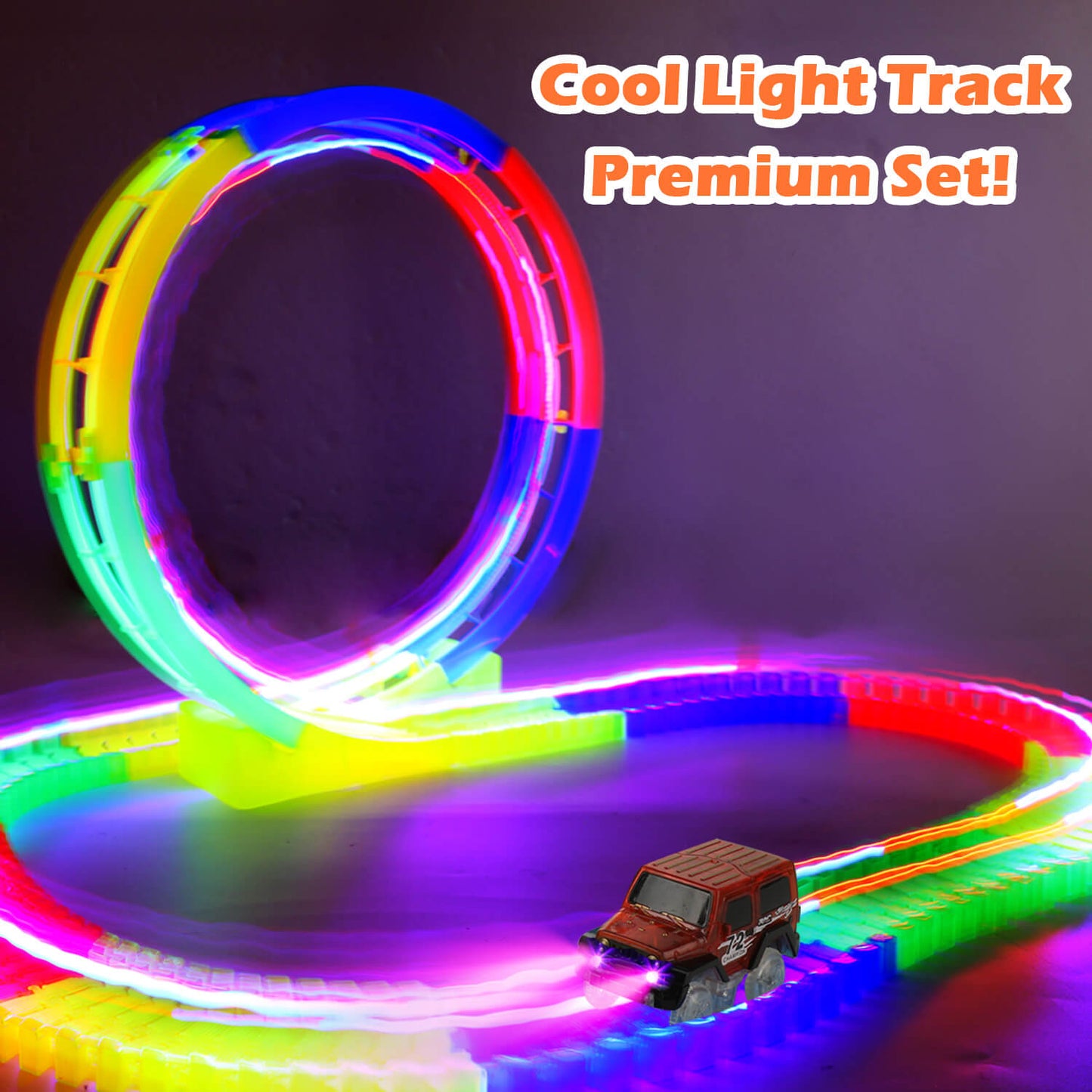 114pcs Glow Race Track Set Toy