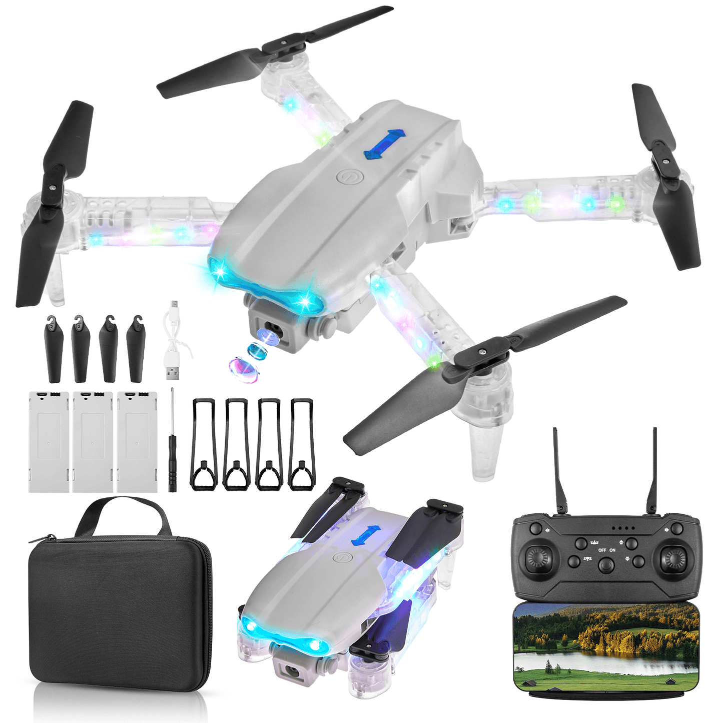LED Remote Control Drone with Camera