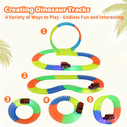 114pcs Glow Race Track Set Toy