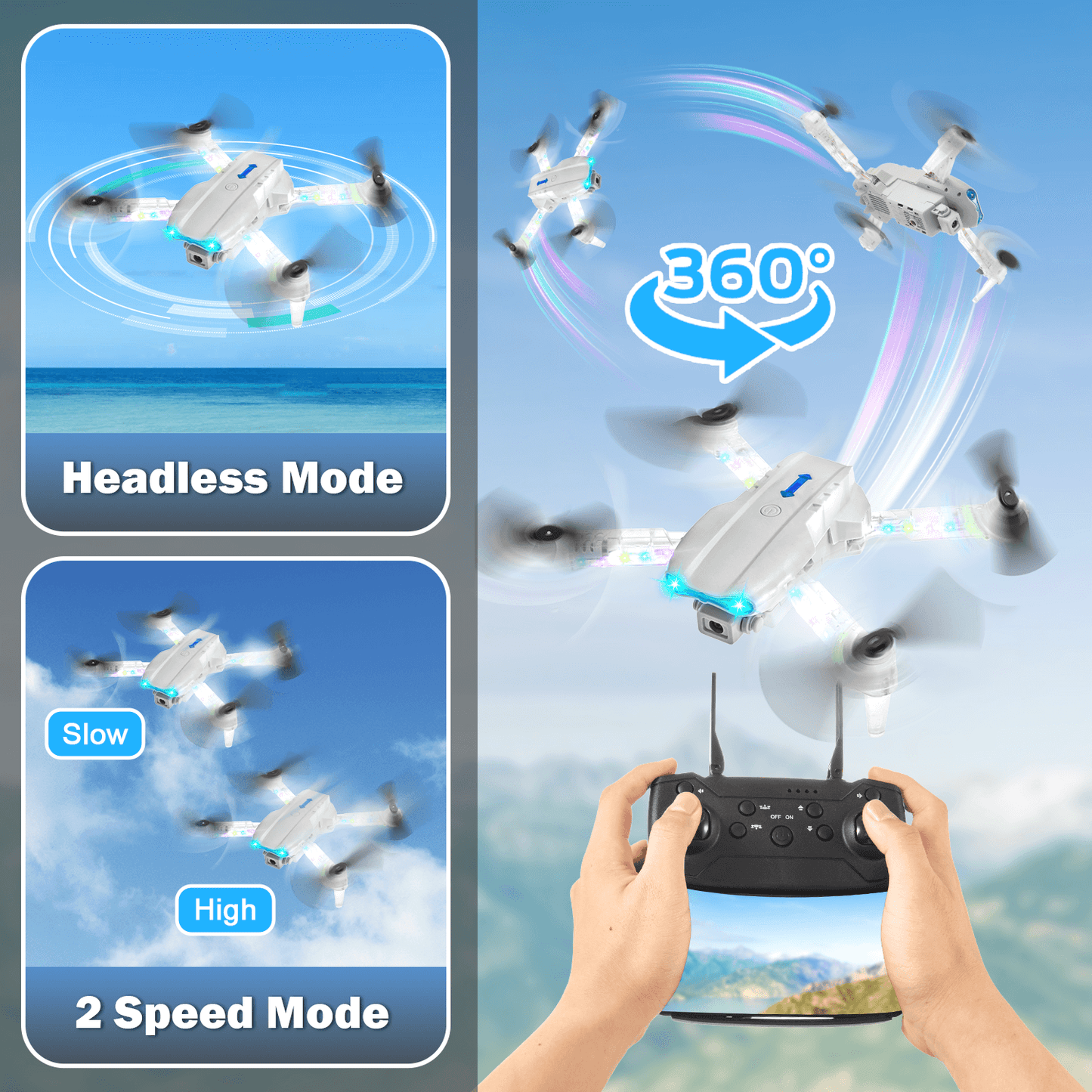 LED Remote Control Drone with Camera