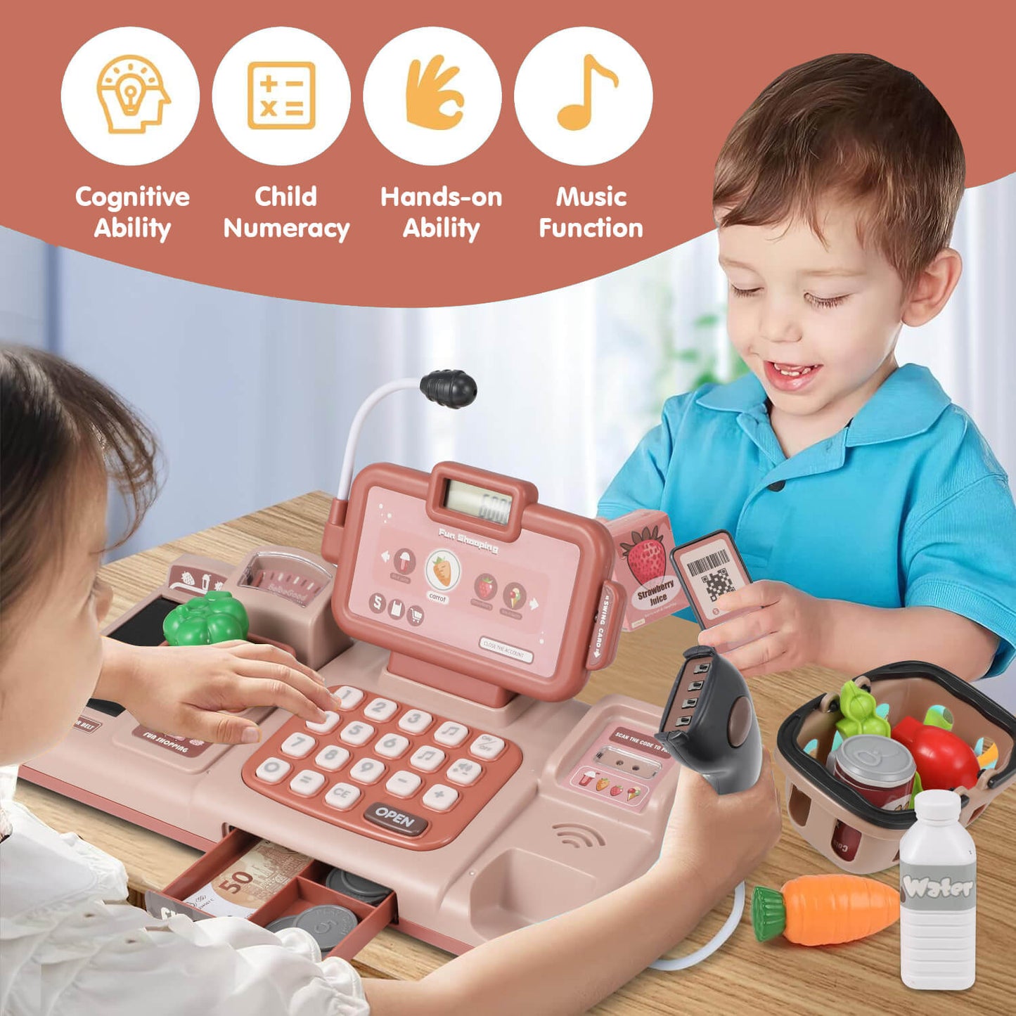 Pink Cash Register Toy