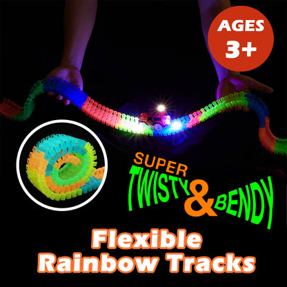 114pcs Glow Race Track Set Toy