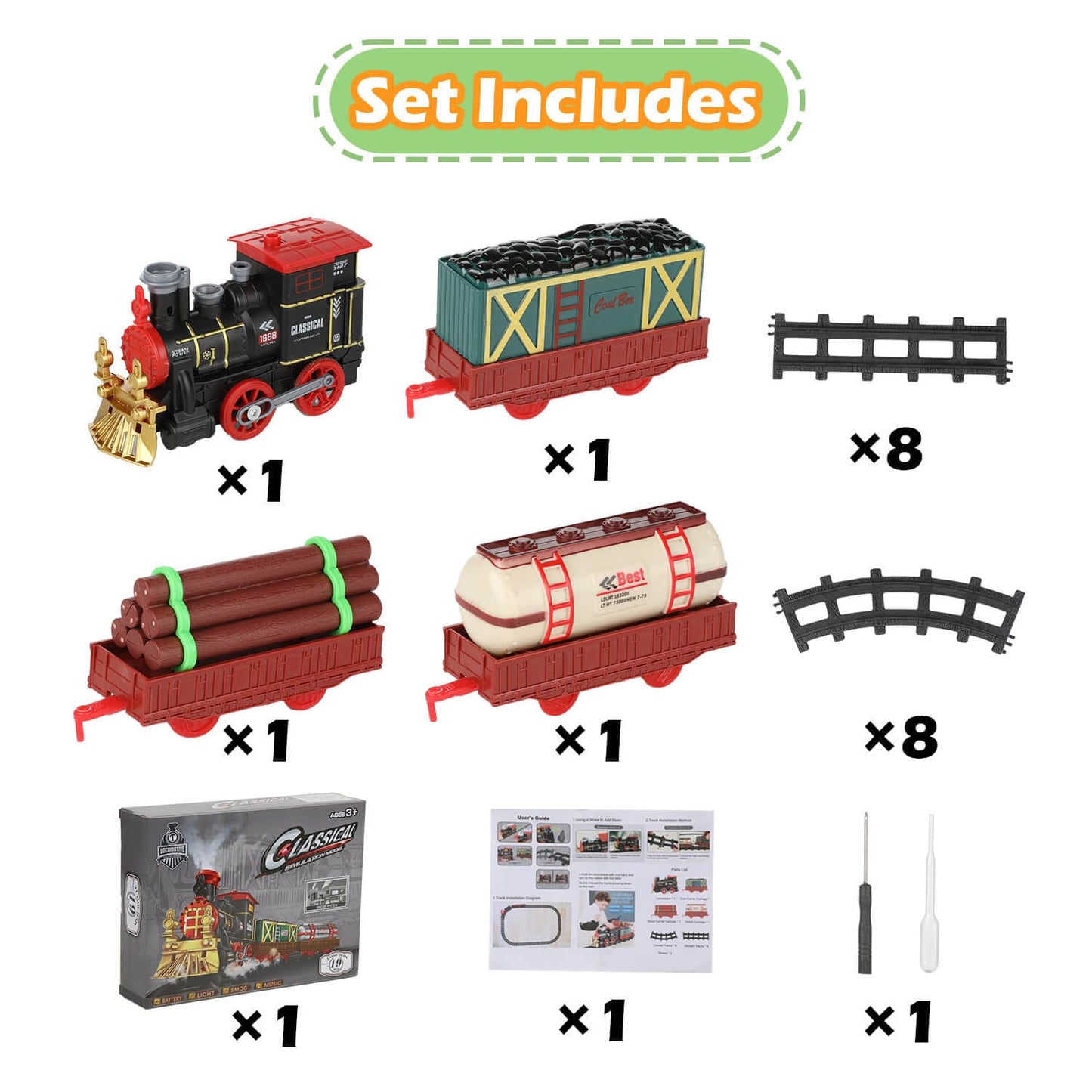Electric Train Set for Kids