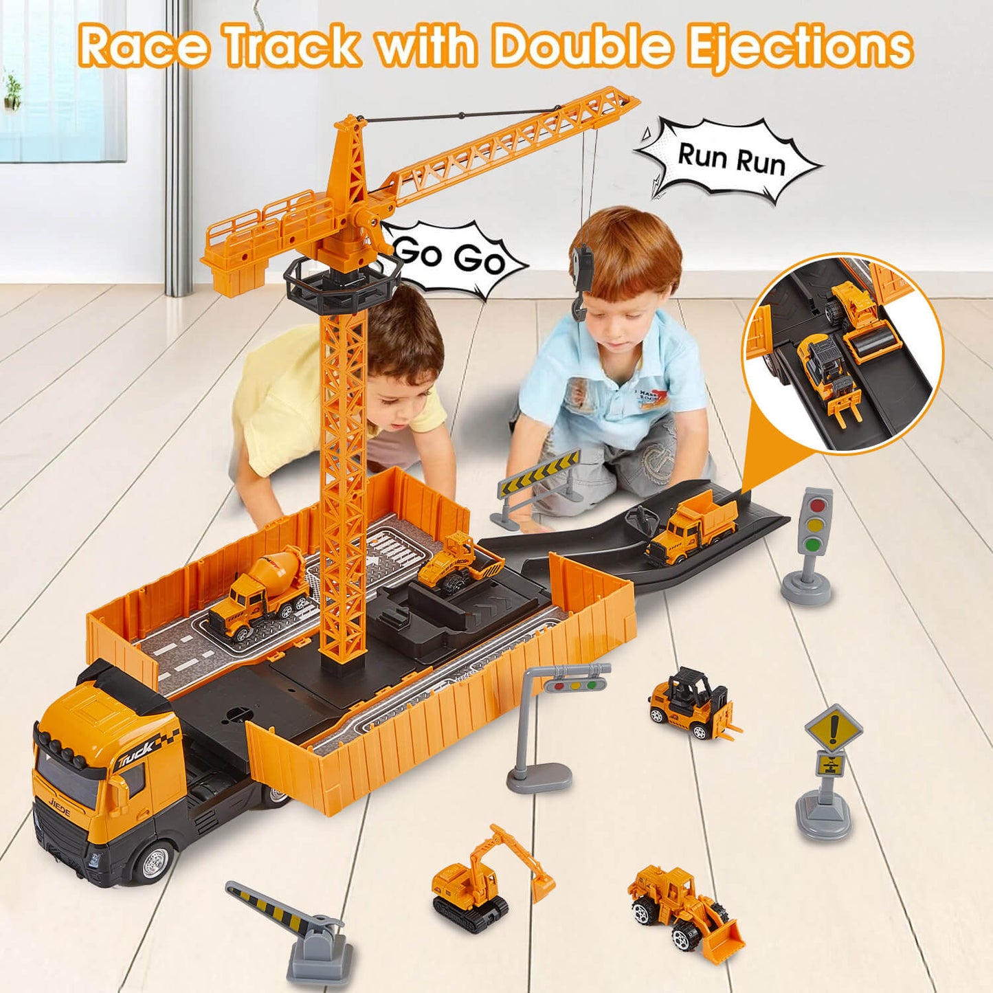 Construction Vehicles Toy Playset