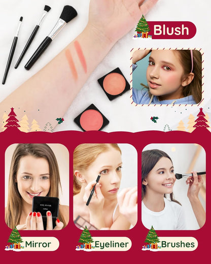 Christmas Makeup Advent Calendar for Teens Girls, 30pcs Christmas Countdown Calendar Makeup Gift Set, Xmas Gift Box Calendar for Teens Girls Full Kit