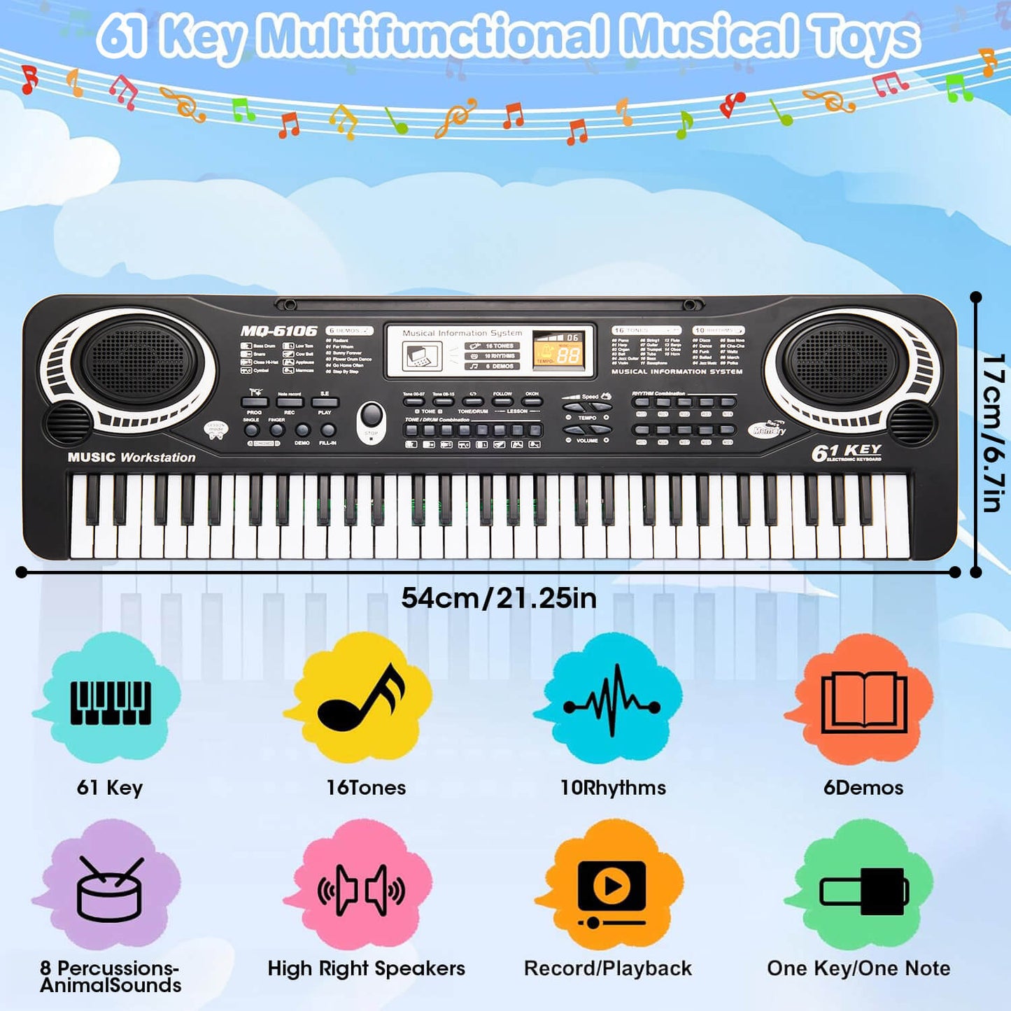 61 Keys Baby Piano Toy