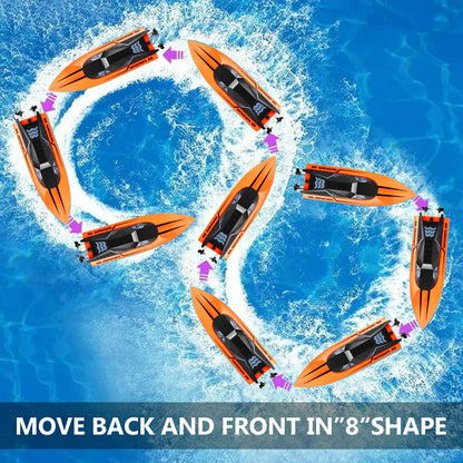 Orange RC Boat
