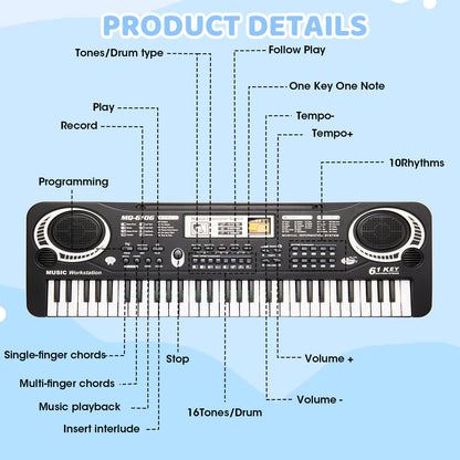 61 Keys Baby Piano Toy