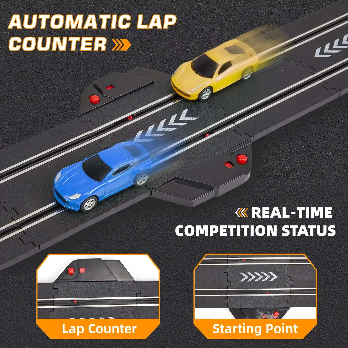 20.3ft Electric Race Car Track Set