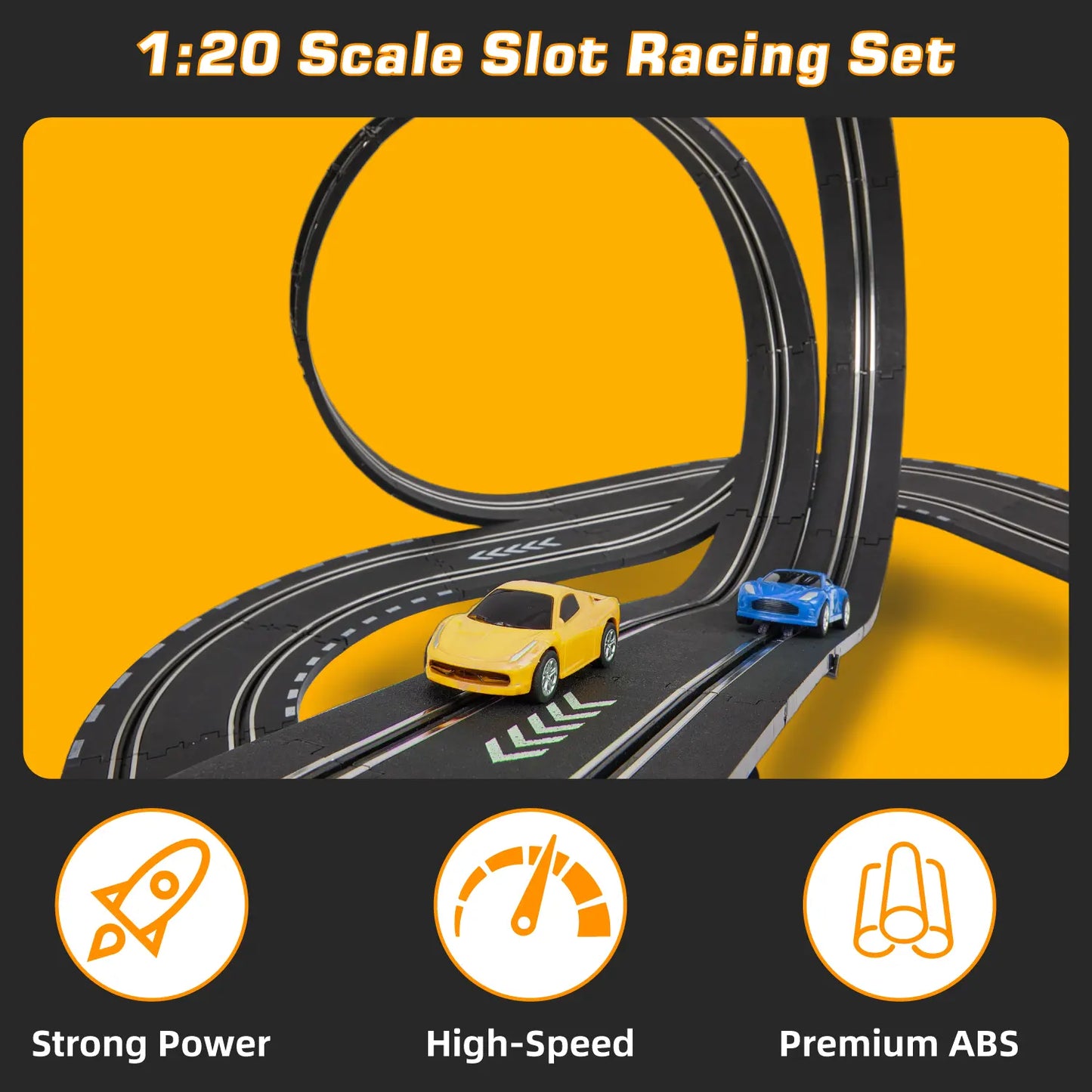 20.3ft Electric Race Car Track Set