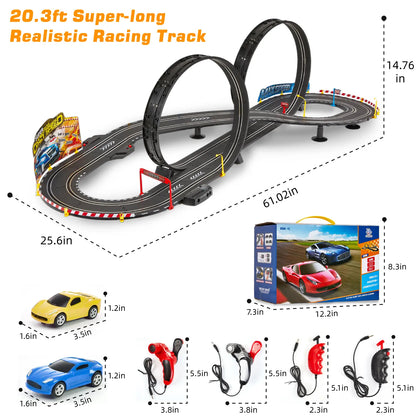 20.3ft Electric Race Car Track Set