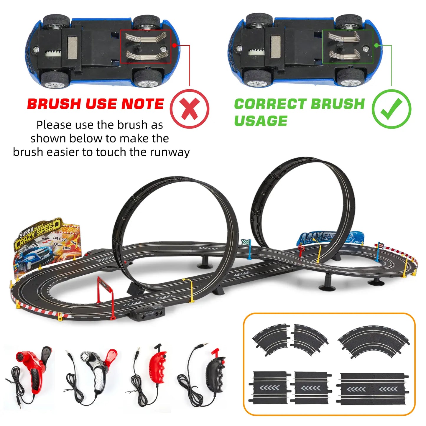 20.3ft Electric Race Car Track Set